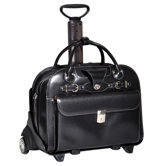 W Series Roseville 2-in-1 Removable-Wheeled Leather Ladies' Briefcase