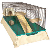 Natural Wood Hamster Cage