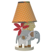 Elephant Brigade Decorator Lamp and Shade
