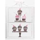 Cupcake 2 Piece Wall Art
