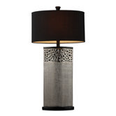 Bellevue Table Lamp in Silver Plated