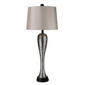 Trendsitions Samson Table Lamp in Eclipse Silver