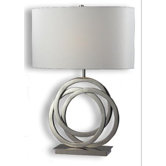 Trinity One Light Table Lamp in Polished Nickel