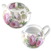 Victoria and Albert Museum Brompton Rose Sugar and Creamer Set