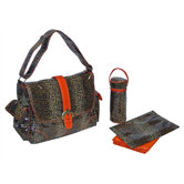 Laminated Buckle Diaper Bag Set