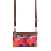 Leather Trim Tessa Clutch