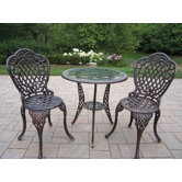 Mississippi 3 Piece Bistro Set