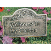 Welcome To My Garden Sign