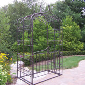 Gothic Arbor with Gate