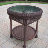 Resin Wicker Side Table