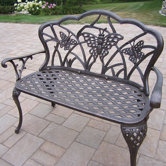 Butterfly Aluminum Garden Bench