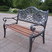 Angel Kiddy Wood and Cast Iron Park Bench