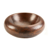 15" Hammered Copper Premium Blooming Vessel Sink