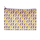 Hand Printed Bird's Feet Pouch