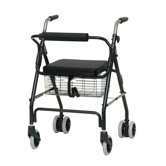 Aluminum Rollator with Pushdown Brakes