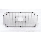 27.5" x 14.375" Stainless Steel Sink Grid with Black Rubber Feet