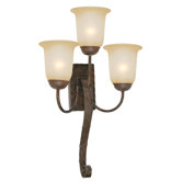 McKensi Three Light Wall Sconce in Bronze Patina