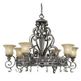 Bellagio Chandelier Pot Rack with 8 Light