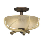 Lodge Two Light Ceiling Fan Light Kit