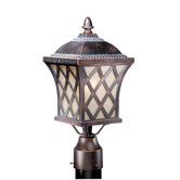 Yorkshire 16.625" X 7.25"  Outdoor Post Lantern in Coffee Patina