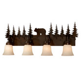 Bozeman Four Light Vanity Light in Burnished Bronze