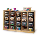 Clear Tote-Tray Single Storage Cabinet
