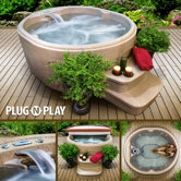 Lifesmart&nbsp;Rock Solid Luna Plug and Play Spa w/12 Jets Includes FREE Energy Savings Value & Performance Package