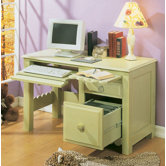 Scallop 48" W Computer Desk with Keyboard Tray