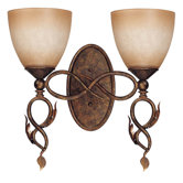 Trellio  Vanity Light in Autumn Gold