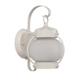 Onion Wall Lantern in White