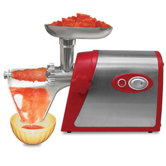 Electric Number 5 Deluxe Meat Grinder with Tomato Strainer