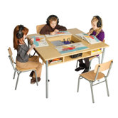 Audio Center Kids Writing Table and Chair Set
