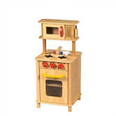 Natural Kitchenette Center Play Kitchen Set