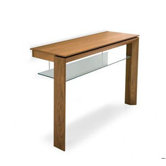 Omnia Wooden Hall Console Table in Walnut