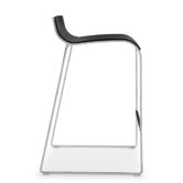 Irony Plastic and Metal Barstool