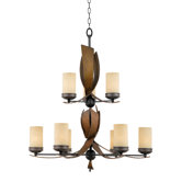 Recycled Aizen 9 Light Chandelier