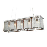 Recycled Rain Pendant - Linear 5 Light