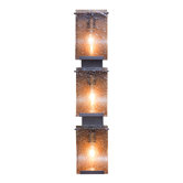 Rain Three Light Vanity Light in Hammered Ore
