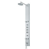 Thermostatic Shower Panel System with Round Rain Shower Head