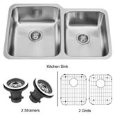 60/40 Double Bowl Stainless Steel Undermount Kitchen Sink