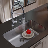 Stainless Steel Undermount Kitchen Sink and Faucet Set