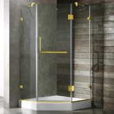 Neo-Angle Door Frameless Shower Enclosure with Base