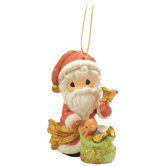 "May Your Christmas Ring with Joy" Annual Santa Ornament