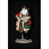 "The Fly Fisherman" Fly Fisherman Santa Figurine