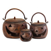 3 Piece Lidded Pumpkin Set