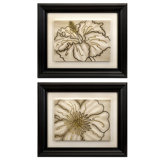 Contour Line Art Flower (Set of 2)