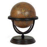 Large World Globe in Orange