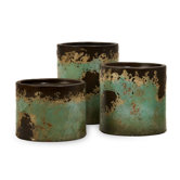 Mazatlan Clay Pillar Candlesticks (Set of 3)