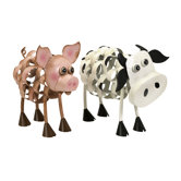 Osceola Metal Pig and Cow Set
