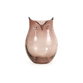 Ambra Small Glass Owl Vase